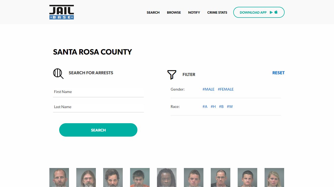 Santa Rosa County Jail Inmate Search and Mugshots | JailBase
